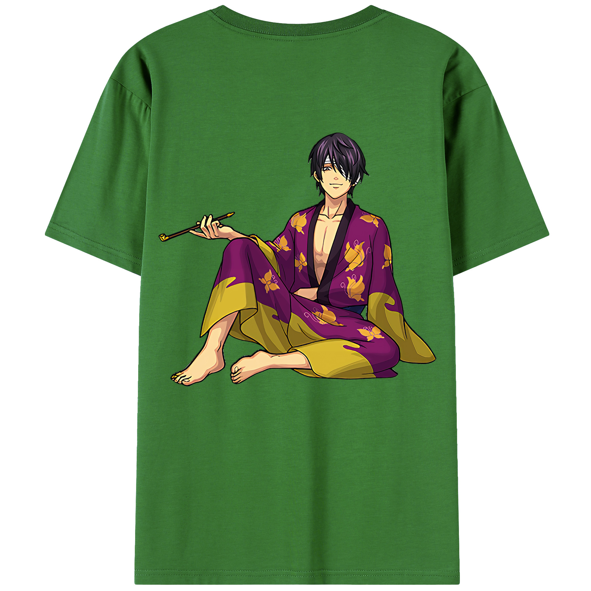 （画像用） ぎんたま 坂田銀時（さかたぎんとき） 神楽 志村新八（しむら しんぱち） GINTAMA Sakata Gintoki Kagura Shimura Shinpachi レディース半袖Tシャツ(バックプリント)
